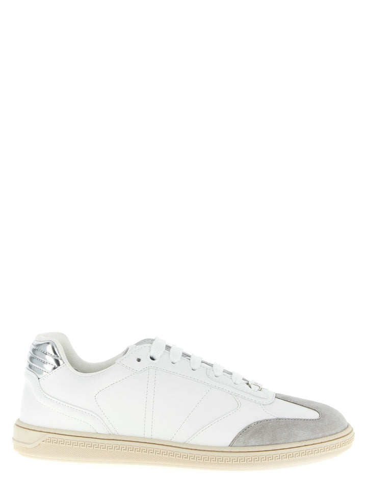 Versace Greca Court Sneakers - Bianco | 30da6584a150db0d289fd0f6af2be0a1e15527d1