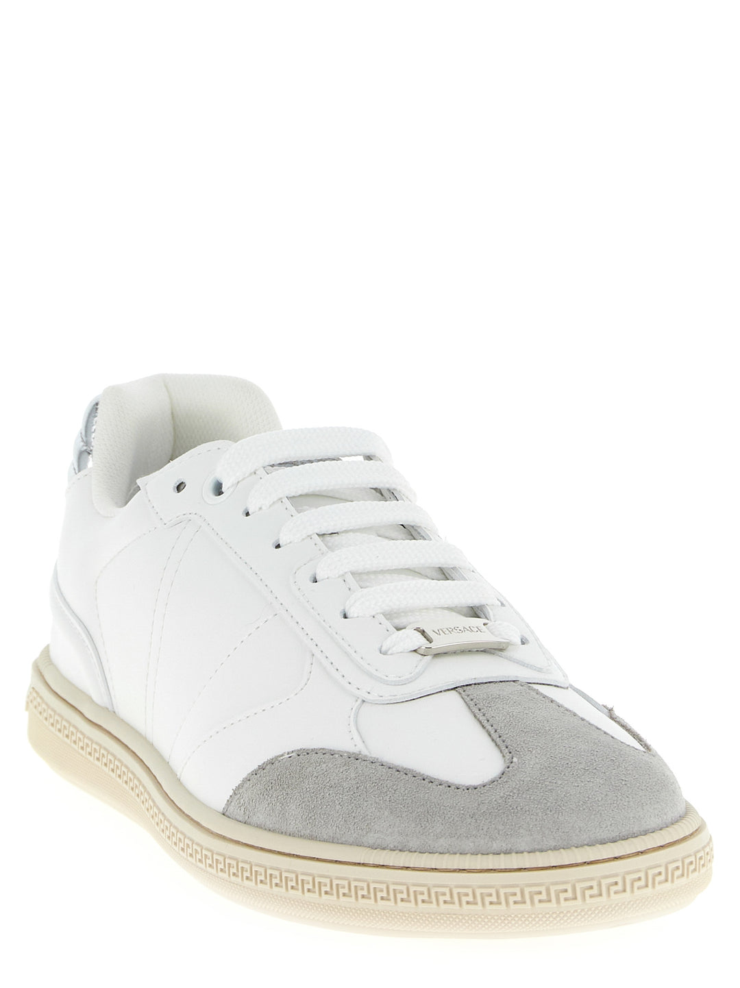 Versace Greca Court Sneakers - Bianco | 0f93a0e2994df4d523b5649eedd68b5591a36ac0