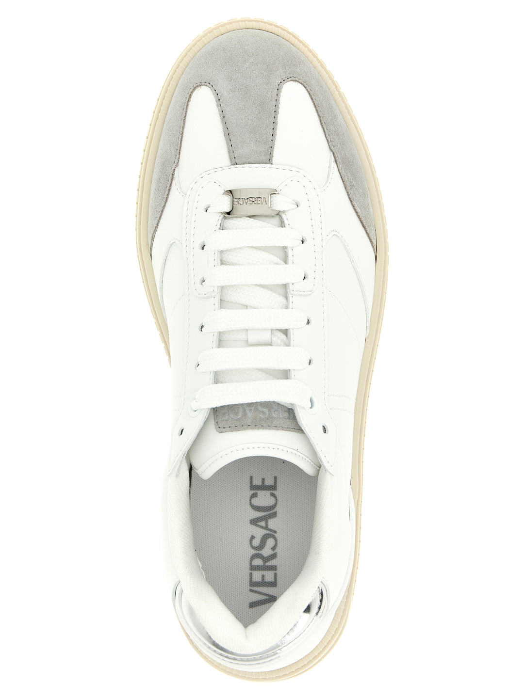Versace Greca Court Sneakers - Bianco | cf3c7d0ff10203c2a77c800d5b2a70ed69a8f678