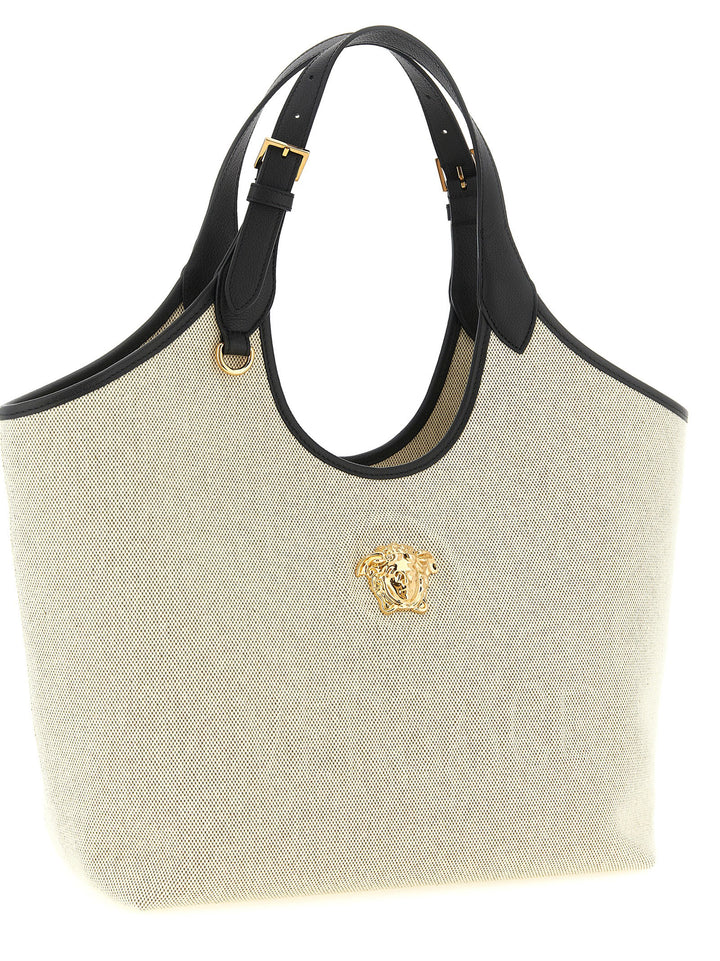 Versace La Medusa Tote - Beige | 2ce7419317cbc1c50ce0377e7e6a665eb7b2a362