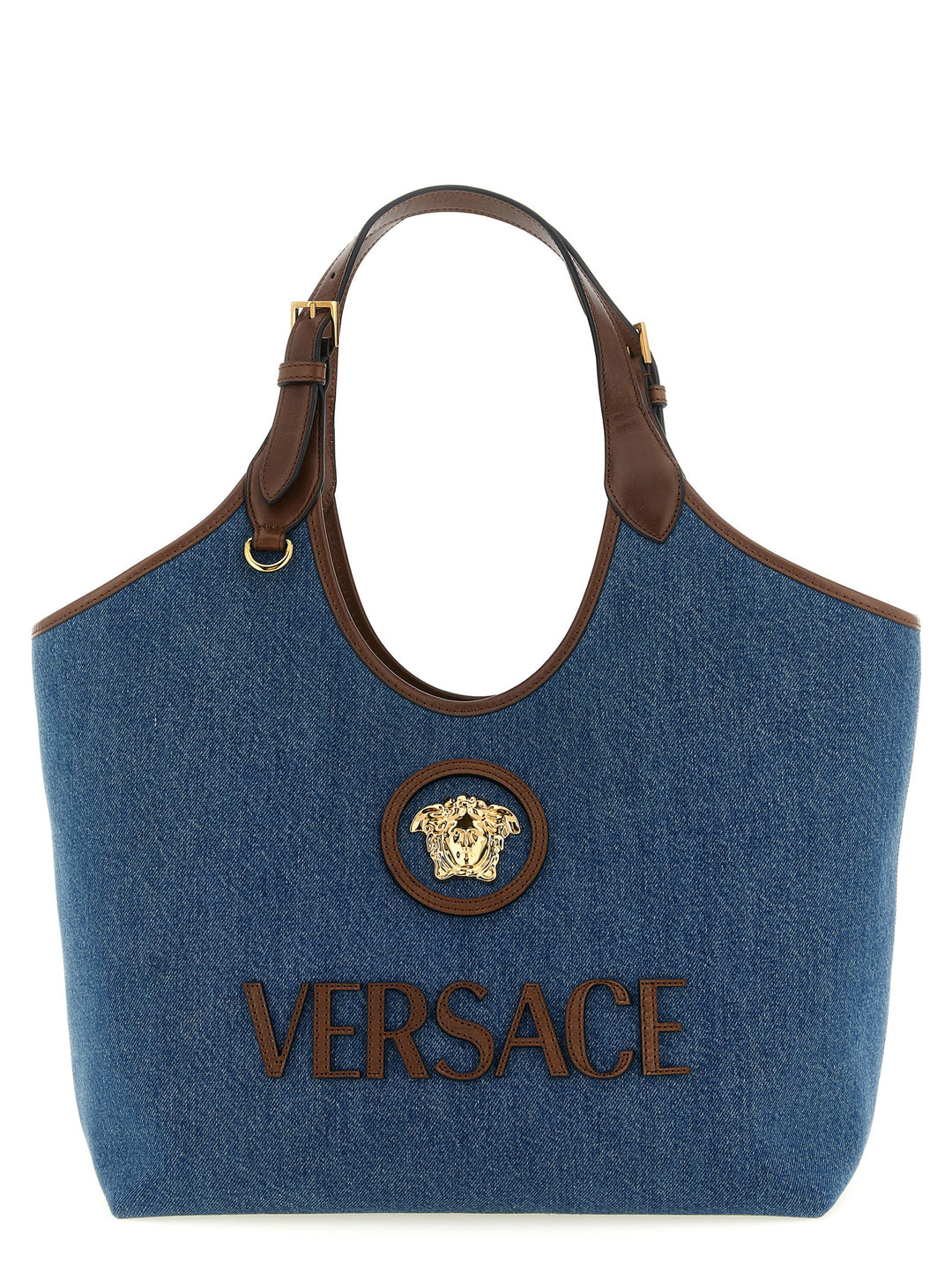 Versace La Medusa Tote - Blu | 2286b55c0092b62f92b176d24b713f574508f00e