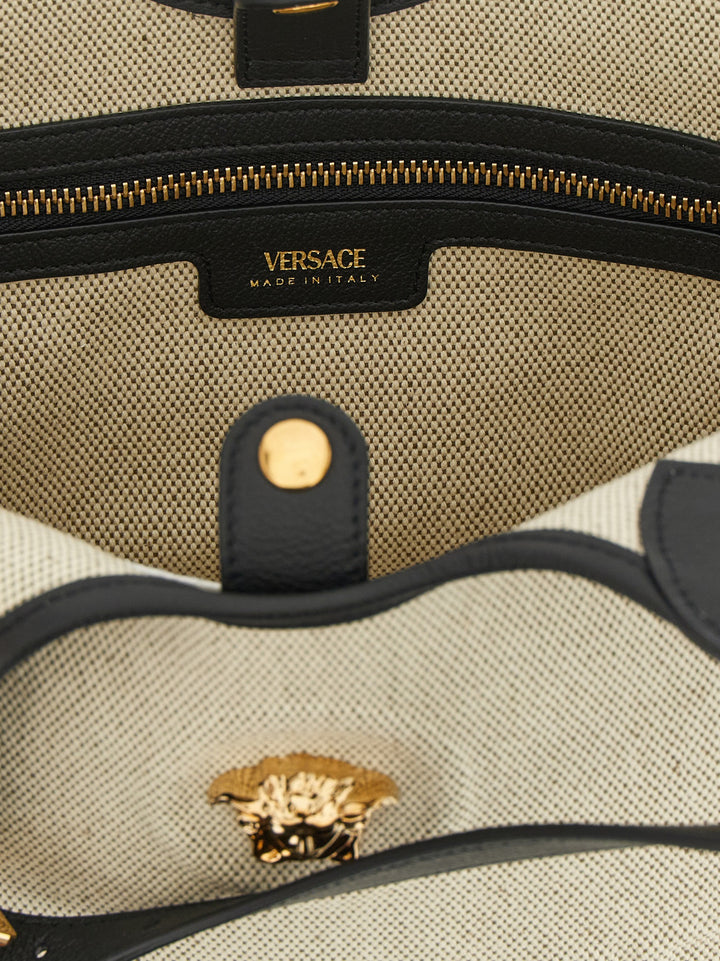 Versace La Medusa Tote - Beige | f42926a31467037d0a2ef2738ff7dc9506dec8bc