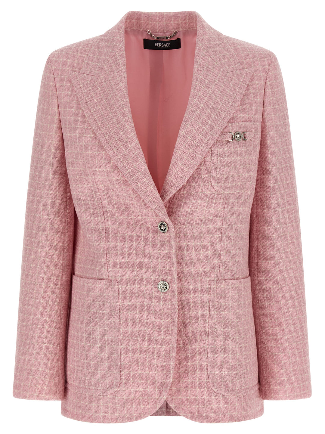 Versace Blazer Check BlazerS - Rosa | e84c6b2ce5f5f5e6c5f58f978de243a41af34a37