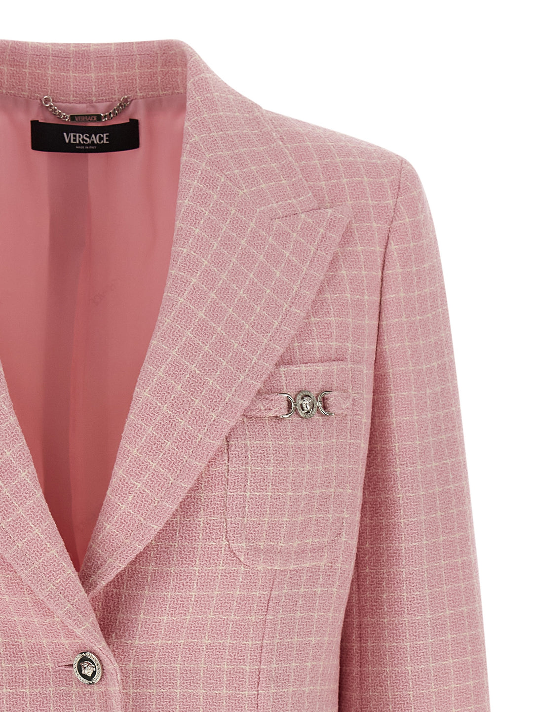 Versace Blazer Check BlazerS - Rosa | ce040d84bf159e2357e3bd53e722a887e1e28009