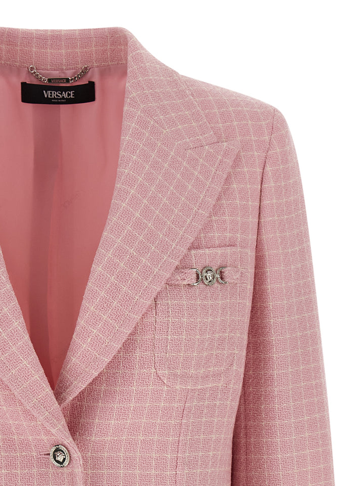 Versace Blazer Check BlazerS - Rosa | ce040d84bf159e2357e3bd53e722a887e1e28009