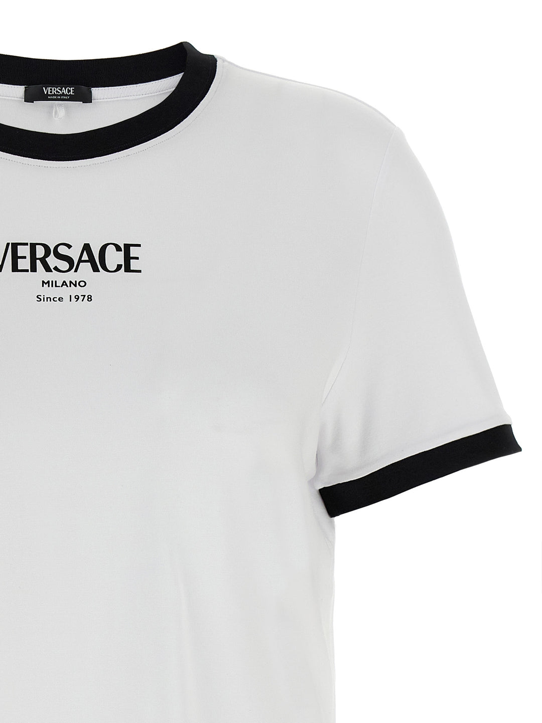 Versace Logo T shirt - Bianco/Nero | 74922c80836936321a11777bff380a5c3a3c2b34