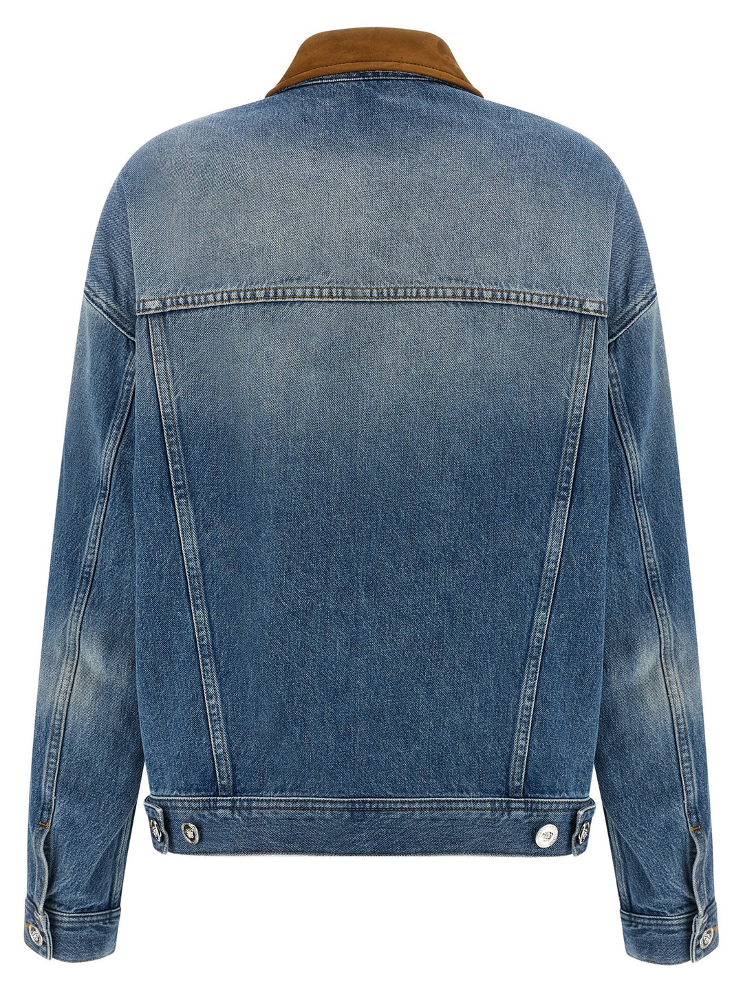 Versace Trucker Puffer Jackets - Blu | 0bbb6b9002242486da261c7e7aa2b317c8cda76c