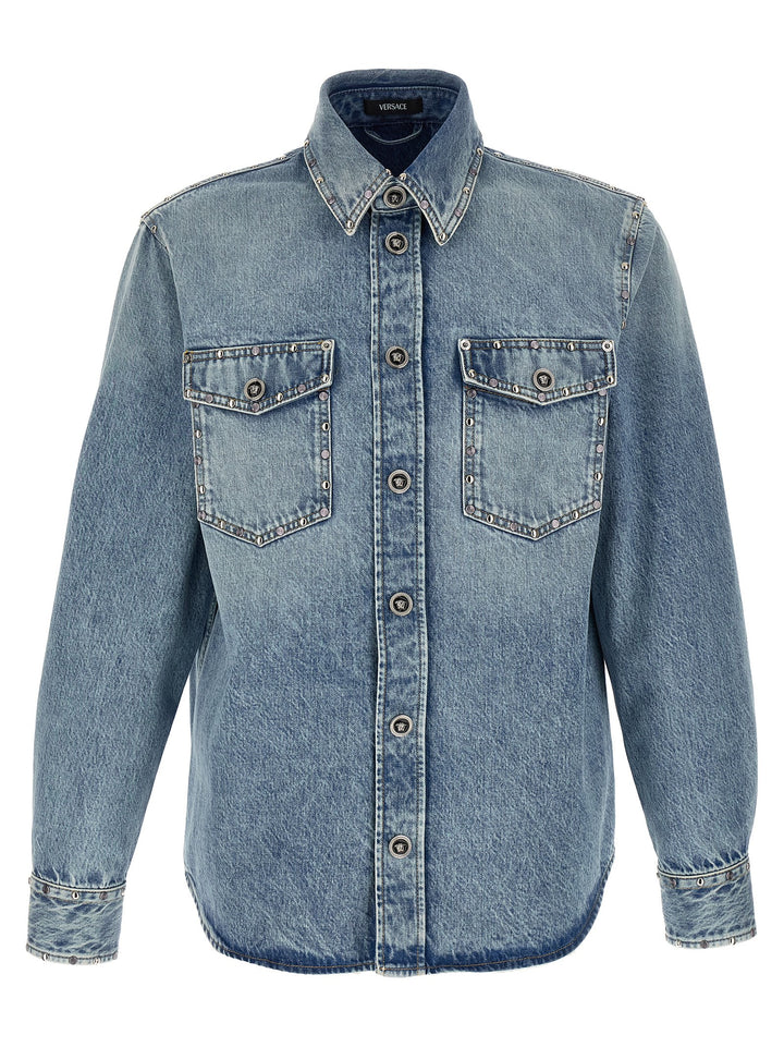 Versace Medusa Camicie - Celeste | 1d779892d6800c779140fddd34e5ff004acf791b