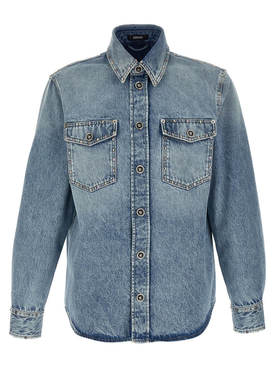 Medusa Camicie Celeste