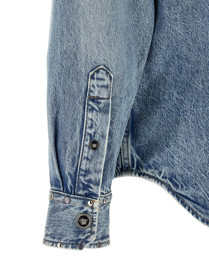 Versace Medusa Camicie - Celeste | 3793c30f3694c1a1a4e28e5197bd1a9d0c78bf23