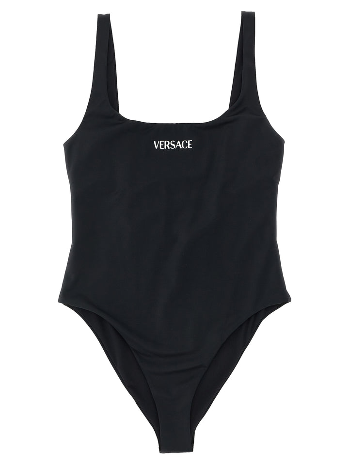 Versace Versace Logo Beachwear - Nero | 48657b833232f4a3398504ee01cc6e7ece86a03d