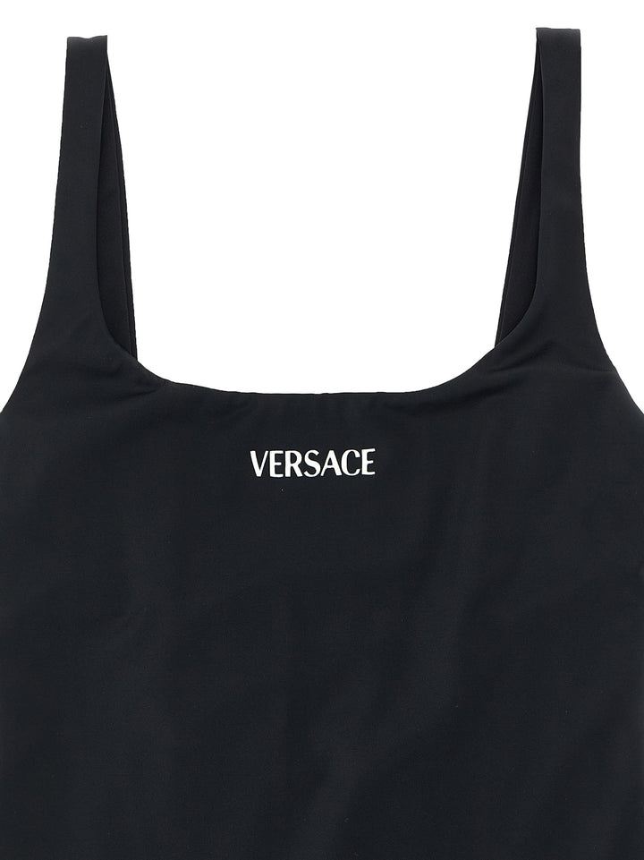Versace Versace Logo Beachwear - Nero | 9d2087082024ec08fb2f92ce632af62676e7eb1f