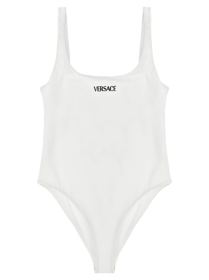 Versace Versace Logo Beachwear - Bianco | 412b8a7d68dbd99ece963d6280e73163d328207c