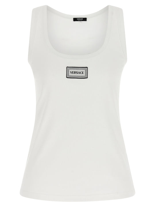 90s Vintage Logo Top Bianco