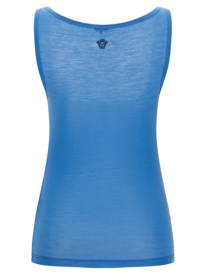 Versace Medusa Top - Celeste | ec49ff80f2fdc127a3aafbee0dd63a564d3ec52e