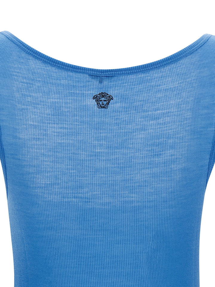 Versace Medusa Top - Celeste | ea2d8af90ca813bd4faf7beb13703c1998a76f9e