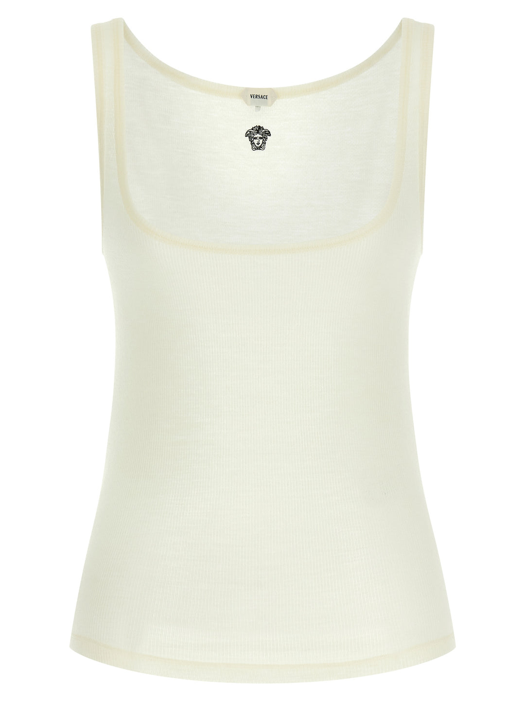 Versace La Medusa Top - Bianco | c2455de16eb7eafe583149fafc43498600d1fec2