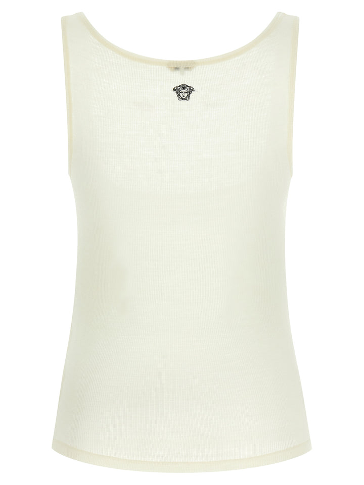 Versace La Medusa Top - Bianco | 7304db872cfa2653e4555a6c7f42972b6c7f3a56