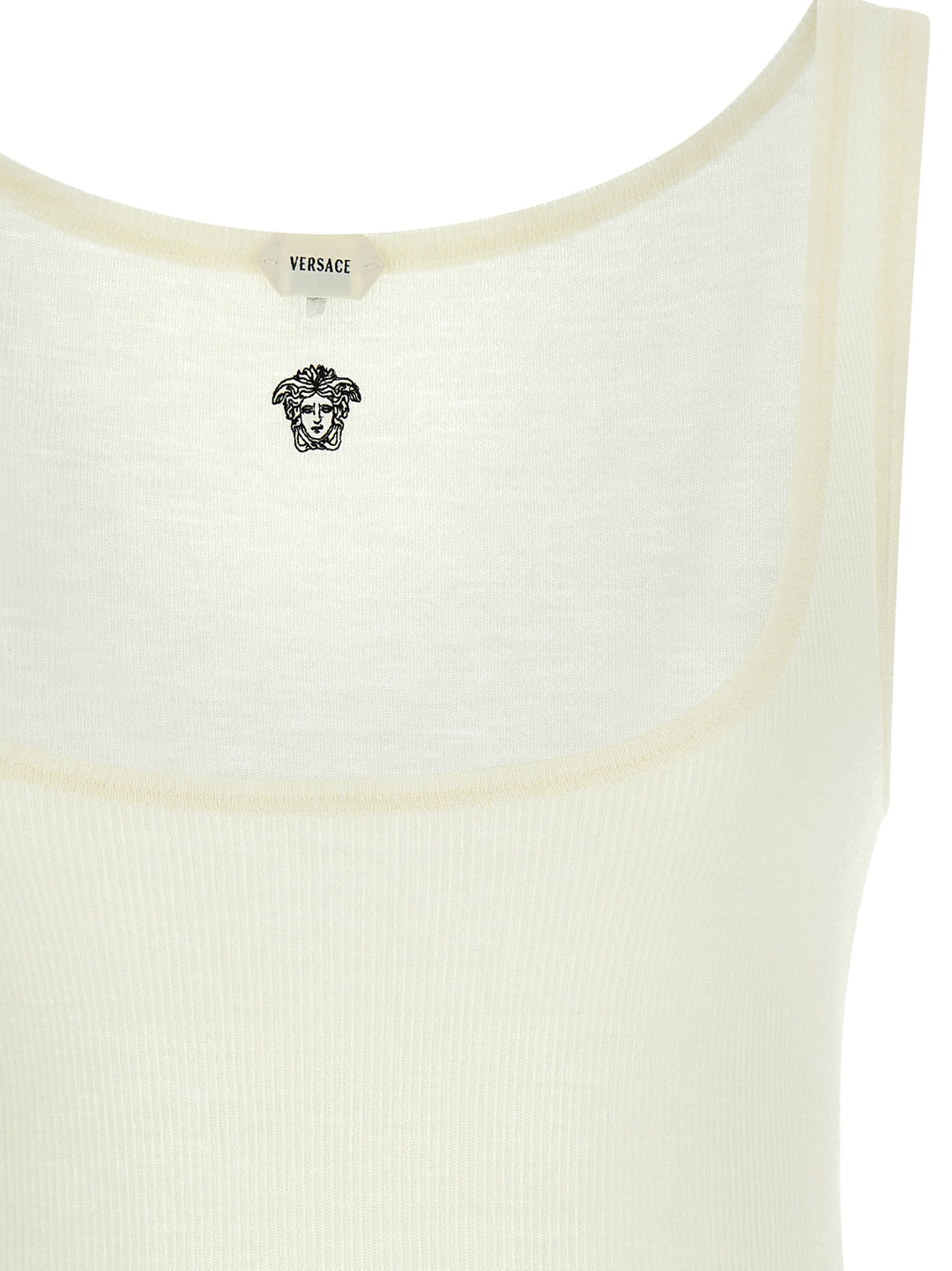 Versace La Medusa Top - Bianco | b5521c9f74cc0058750dbab457e26479fa5fbf7e