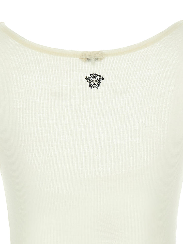 Versace La Medusa Top - Bianco | 19c8359c162891eb53c0b0d719928466282b360f