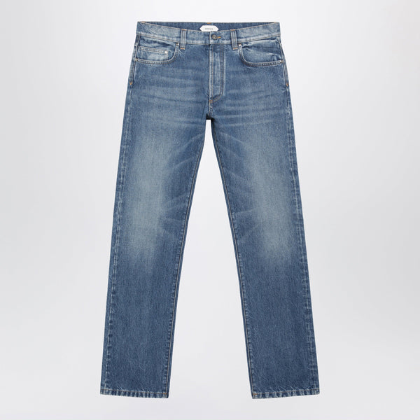 Vaqueros lavados azul medio