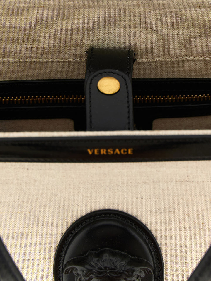 Versace Rivière Tote - Beige | d5ac0da422222a3e746b434b25f0e3aa57ce9c41