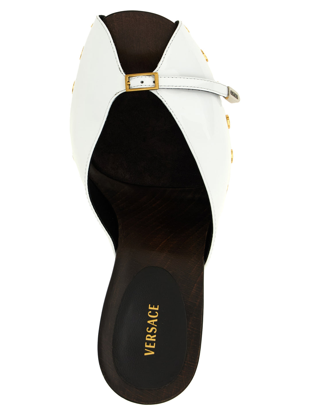 Versace Sassi Decollete - Bianco/Nero | b263c342eb17f1166949bfe086c243b069e04866