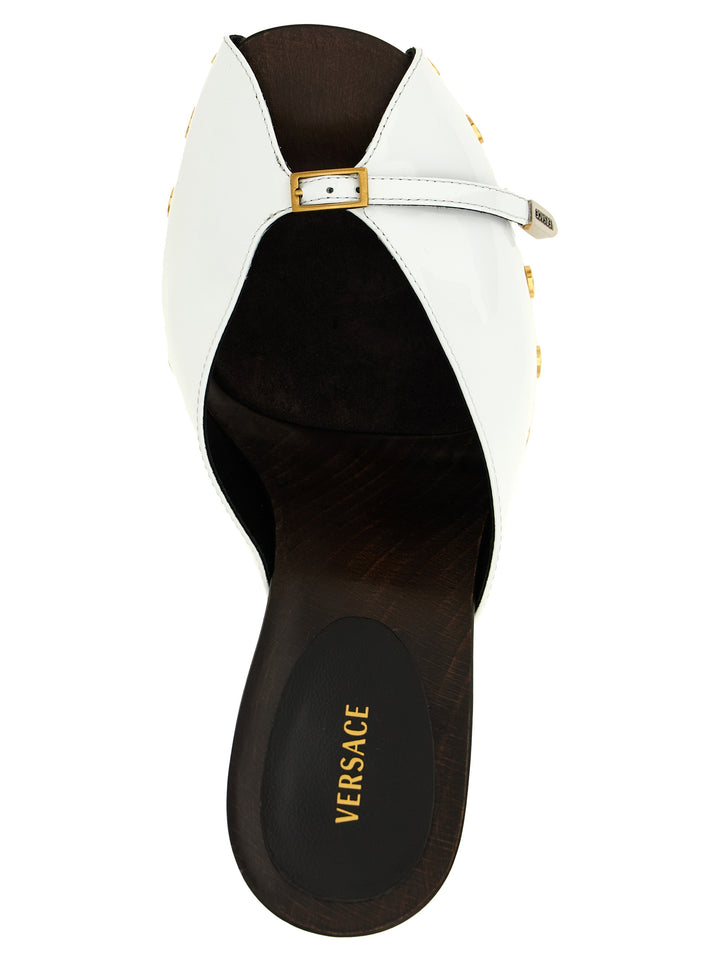 Versace Sassi Decollete - Bianco/Nero | b263c342eb17f1166949bfe086c243b069e04866