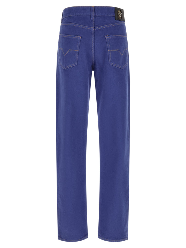 Versace Straight Leg Jeans - Blu | 500853121df49d2bc94746e134c9b6848824ccc1