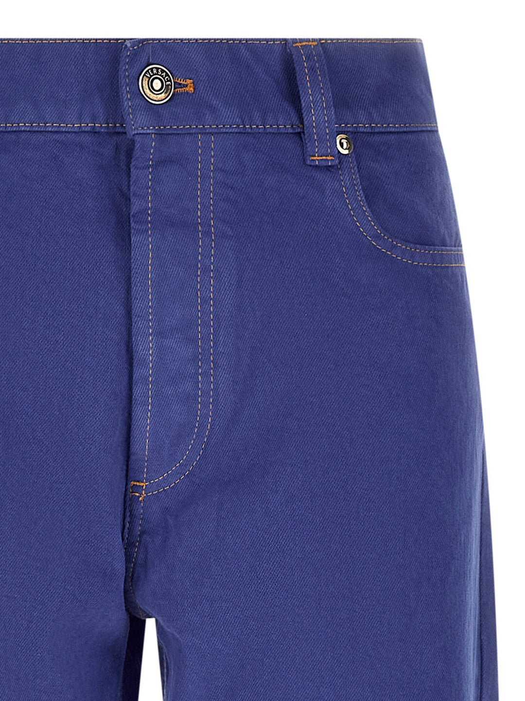 Versace Straight Leg Jeans - Blu | b4f23734b0fc503b6d65dcc6d588454963f4ed5b