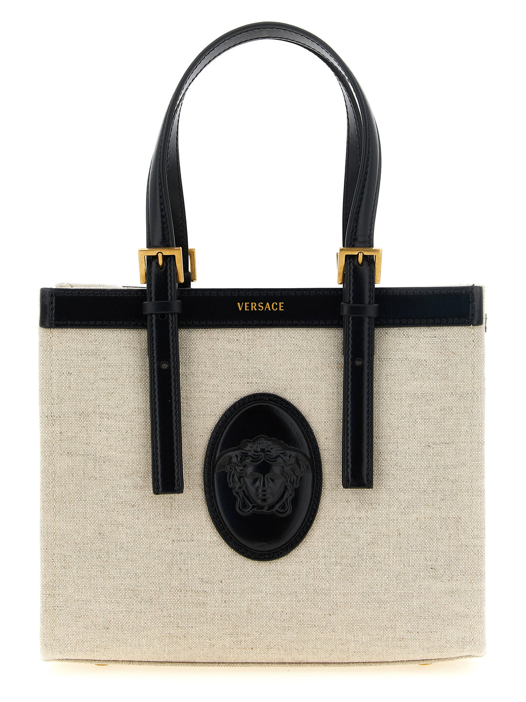 Versace Rivière Tote - Beige | f69a06cf1b8fc96a1f4d50e1120569b0f5306cc6
