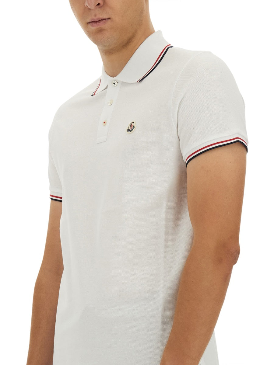 Moncler Polo - Bianco | Wanan Luxury