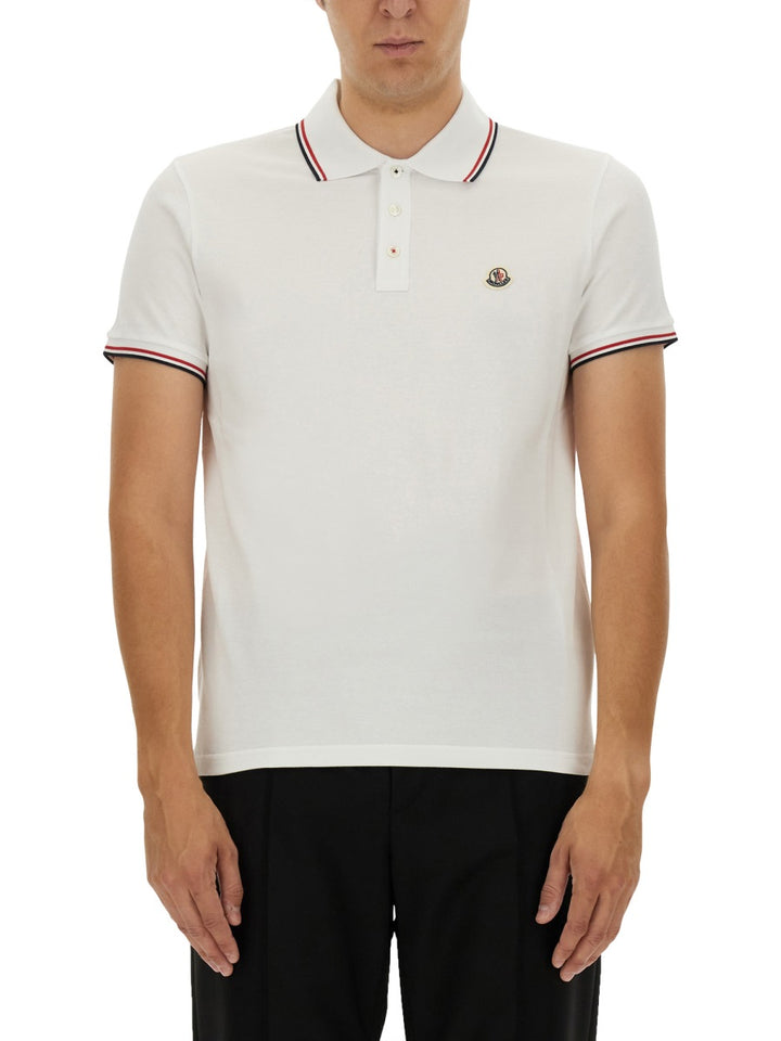 Moncler Polo - Bianco | Wanan Luxury