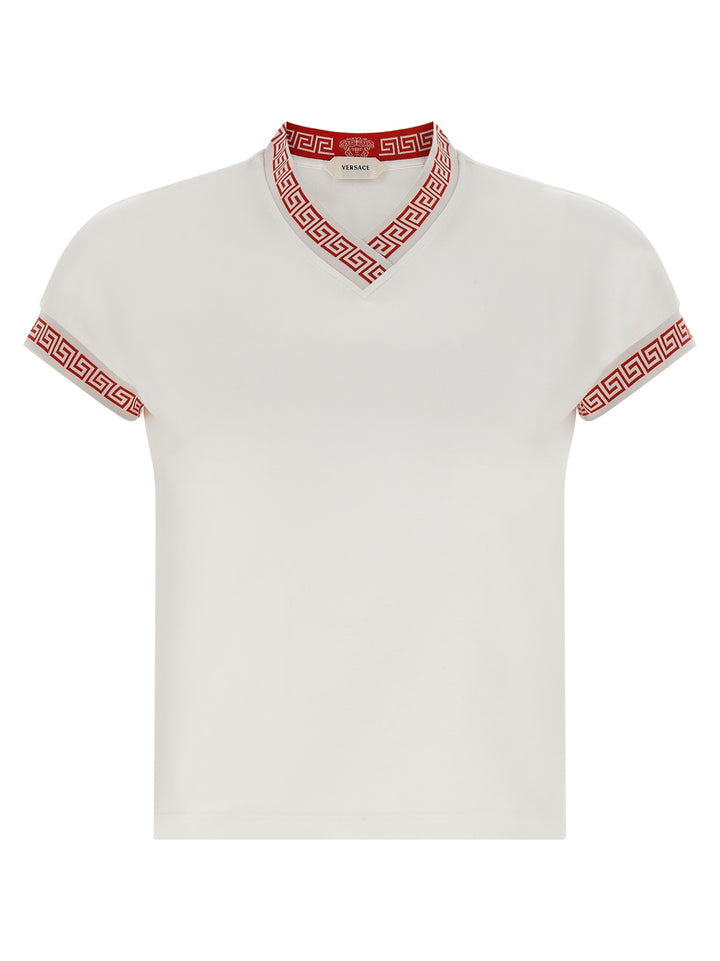 Versace Greca T shirt - Rosso | 6d3907c46bfb9b94339b0e25fbc8bce133fd43af