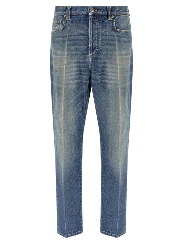 Distressed Jeans Blu