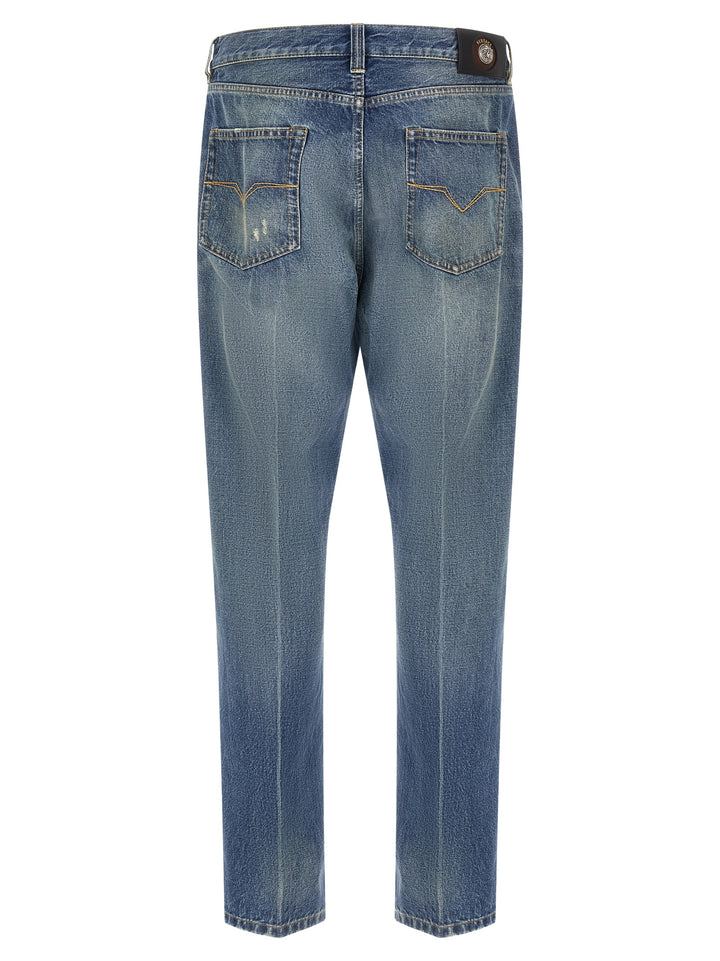 Versace Distressed Jeans - Blu | c09bfd474bf8e027122caa9c938dea297ccf2848