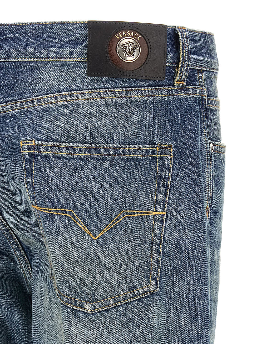 Versace Distressed Jeans - Blu | d777173595631743b8b7c455ae3641522cd388f0