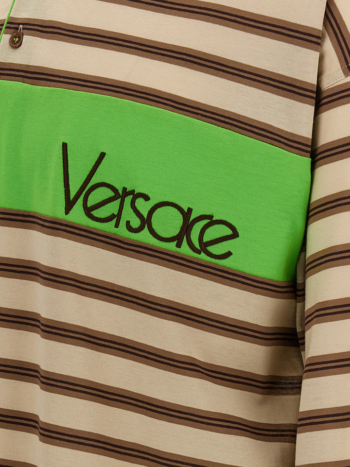 Versace Intarsia  Shirt Polo - Multicolor | 954915f4171cbee399a47a6bc2454a34290fbd4a