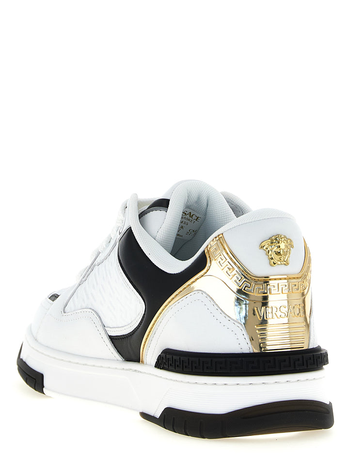Versace Biggie Basket Sneakers - Bianco/Nero | 63556b50e0e191b76d440176f2f0b42e8b165837