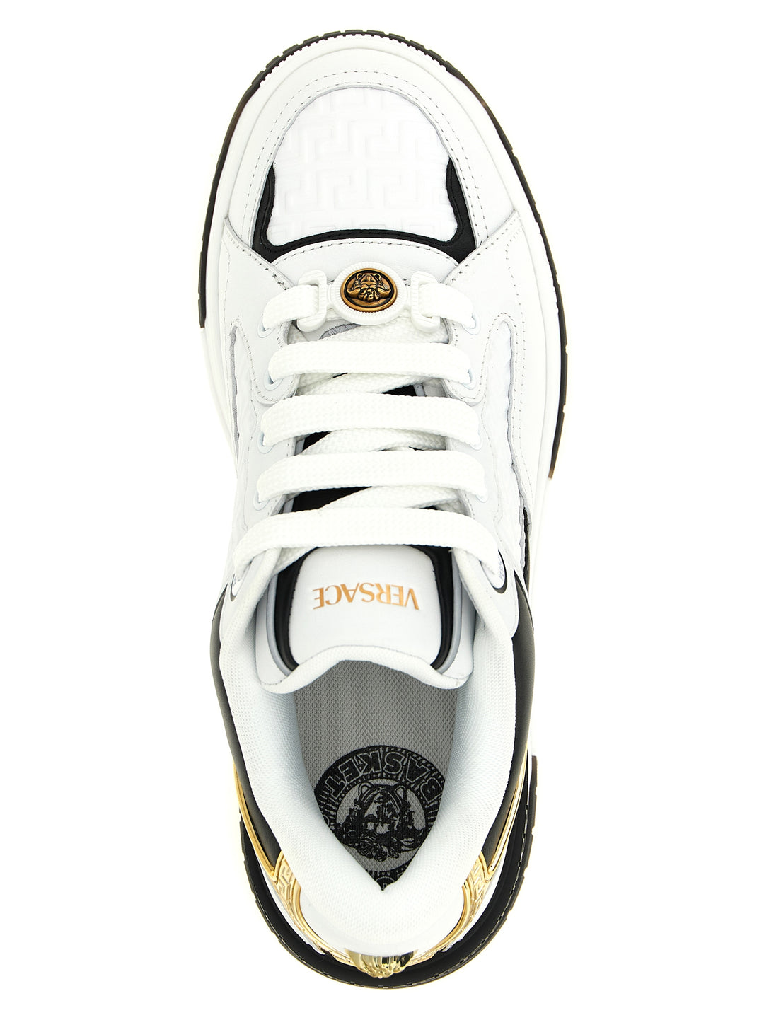 Versace Biggie Basket Sneakers - Bianco/Nero | 08d5699f37c2fce29ecd5b17f71ec2dc82515758