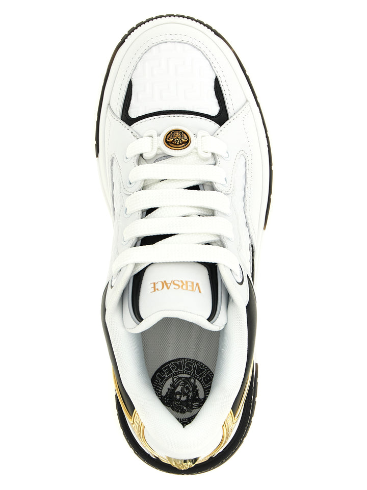 Versace Biggie Basket Sneakers - Bianco/Nero | 08d5699f37c2fce29ecd5b17f71ec2dc82515758