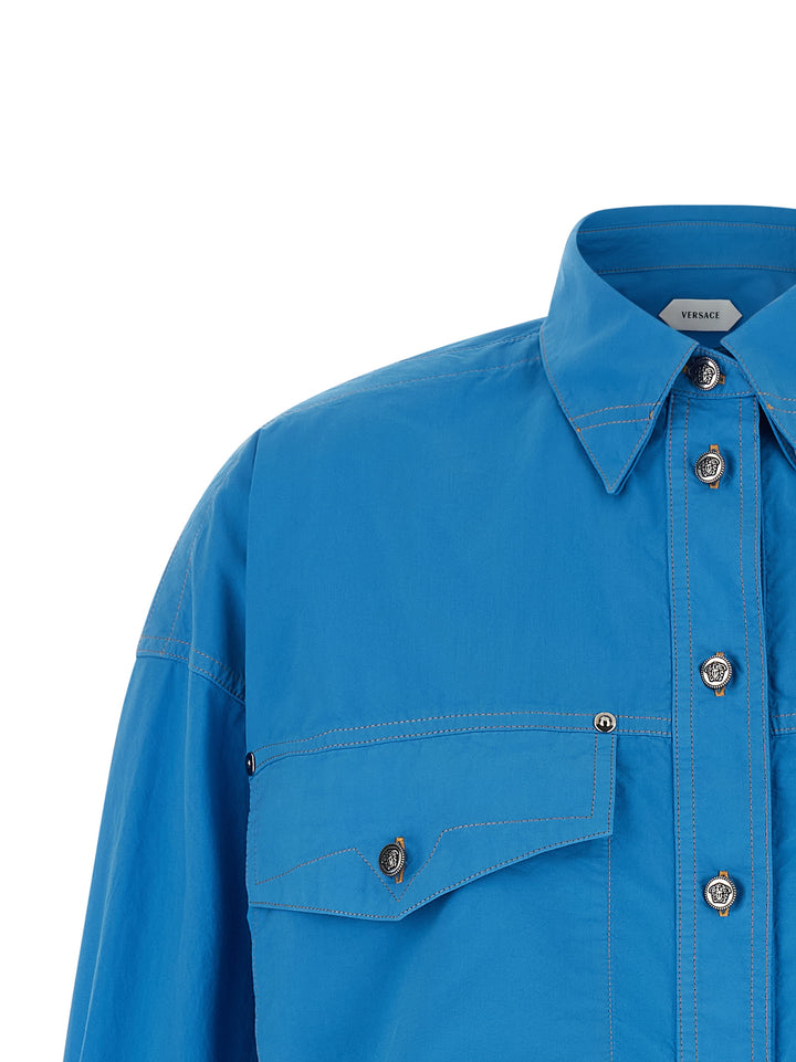 Versace Medusa Camicie - Blu | 2c2b7561e9d1495f3280567c81baaecf04f61e59