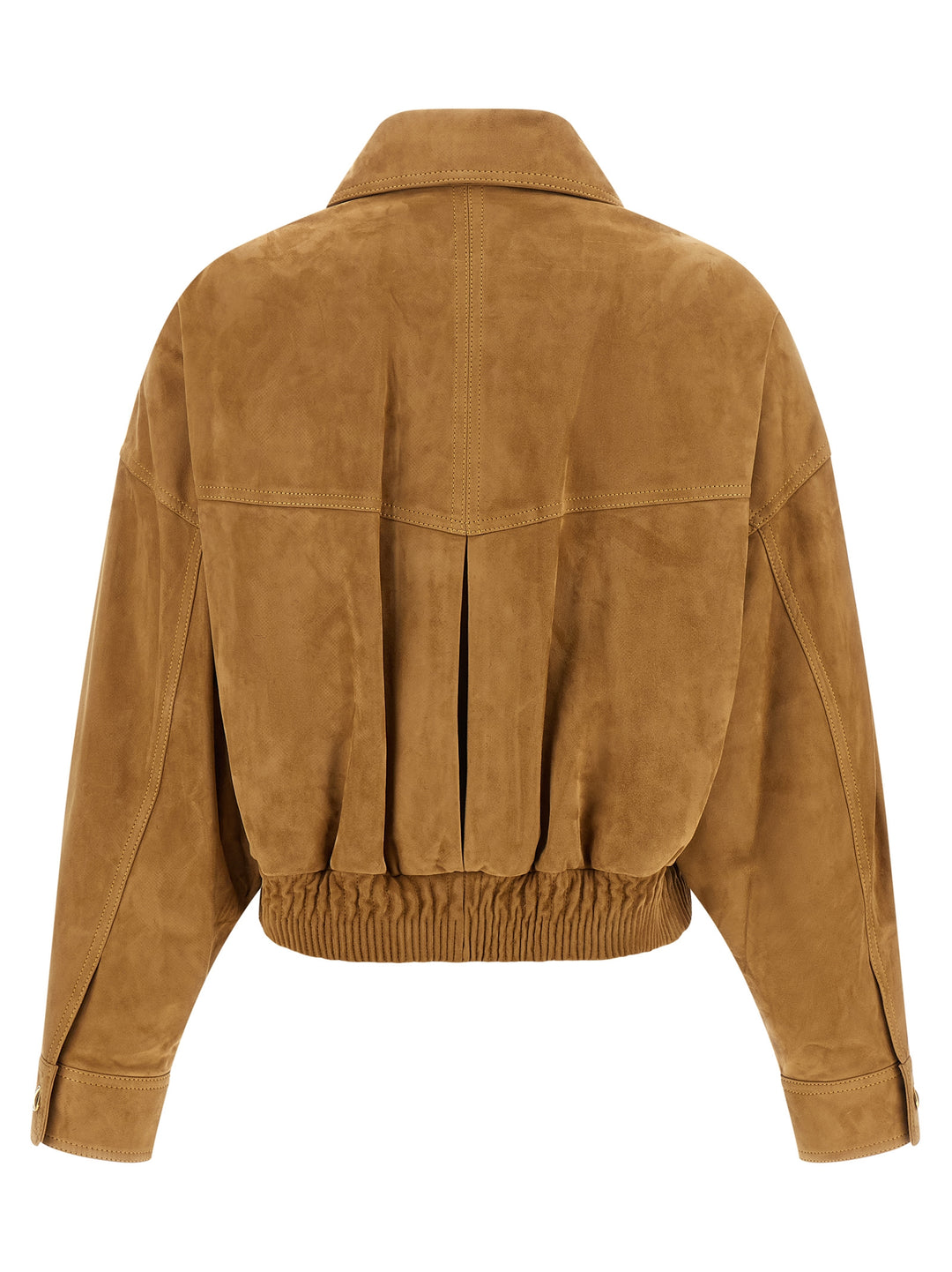 Versace Suede Blouson Puffer Jackets - Marrone | 27bb7eae71e56f1e8f6ee25f018b624ecfb54c0e