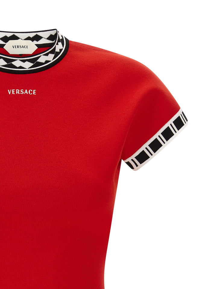 Versace Versace Logo Abiti - Rosso | dd524480cea280f379ae9c68029b47d1c91e49ee