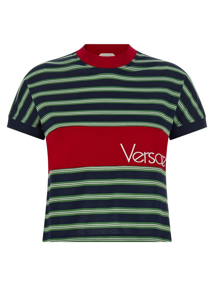 Versace Intarsia T shirt - Multicolor | ddb74b7208eabcb651463c982fdf808a831e8a6d