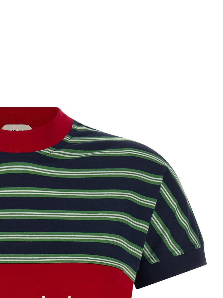 Versace Intarsia T shirt - Multicolor | b5841028cecc52ece38ce37ae8d721c3c25485e0
