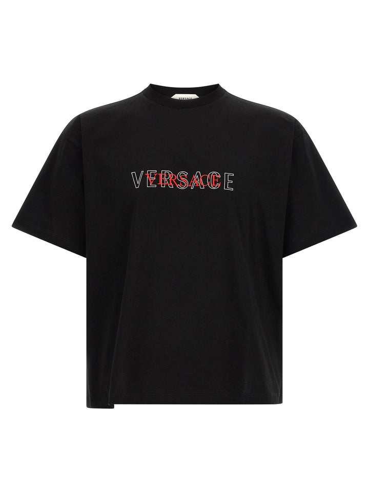 Versace Versace Logo T shirt - Nero | d2a19e82ff9db386b9e21c8d4d3eea65ac8ef673