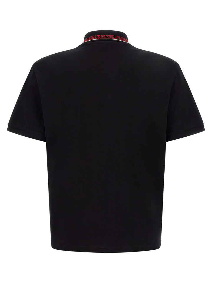 Versace Greca Polo - Nero | d28838647883ae48bb88f9c7420f8f54b39d53d0