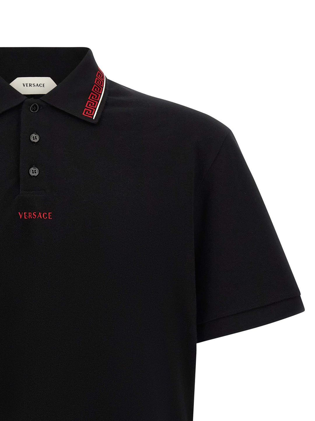 Versace Greca Polo - Nero | dd5fd7cbe45ec6b9f3dc76eb12b0e9e31e00be55