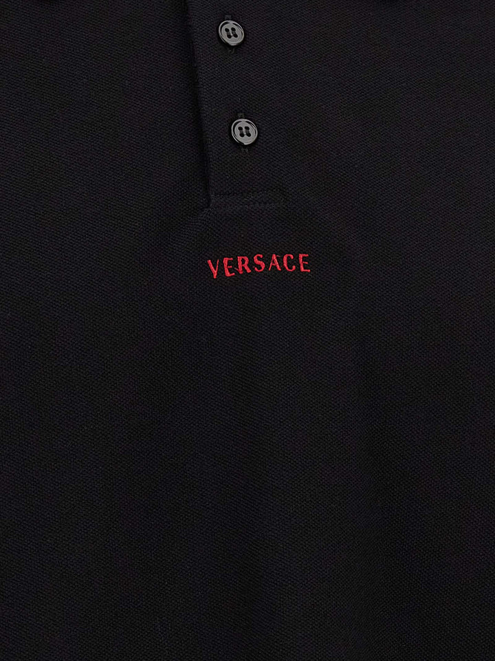 Versace Greca Polo - Nero | a6b15cc93a86523bff30458de025691ba1ec87b3